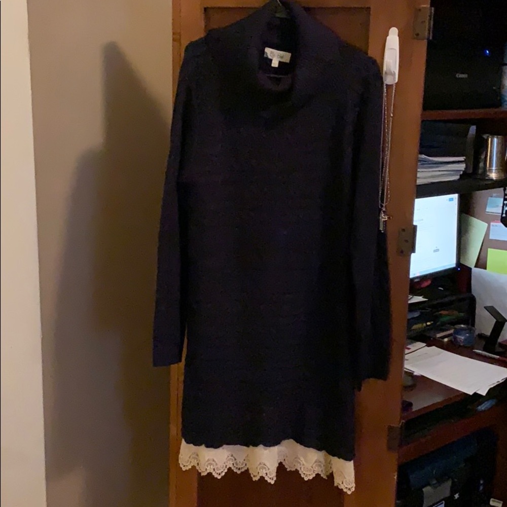 Navy Bo Bel Sweater Dress - size large